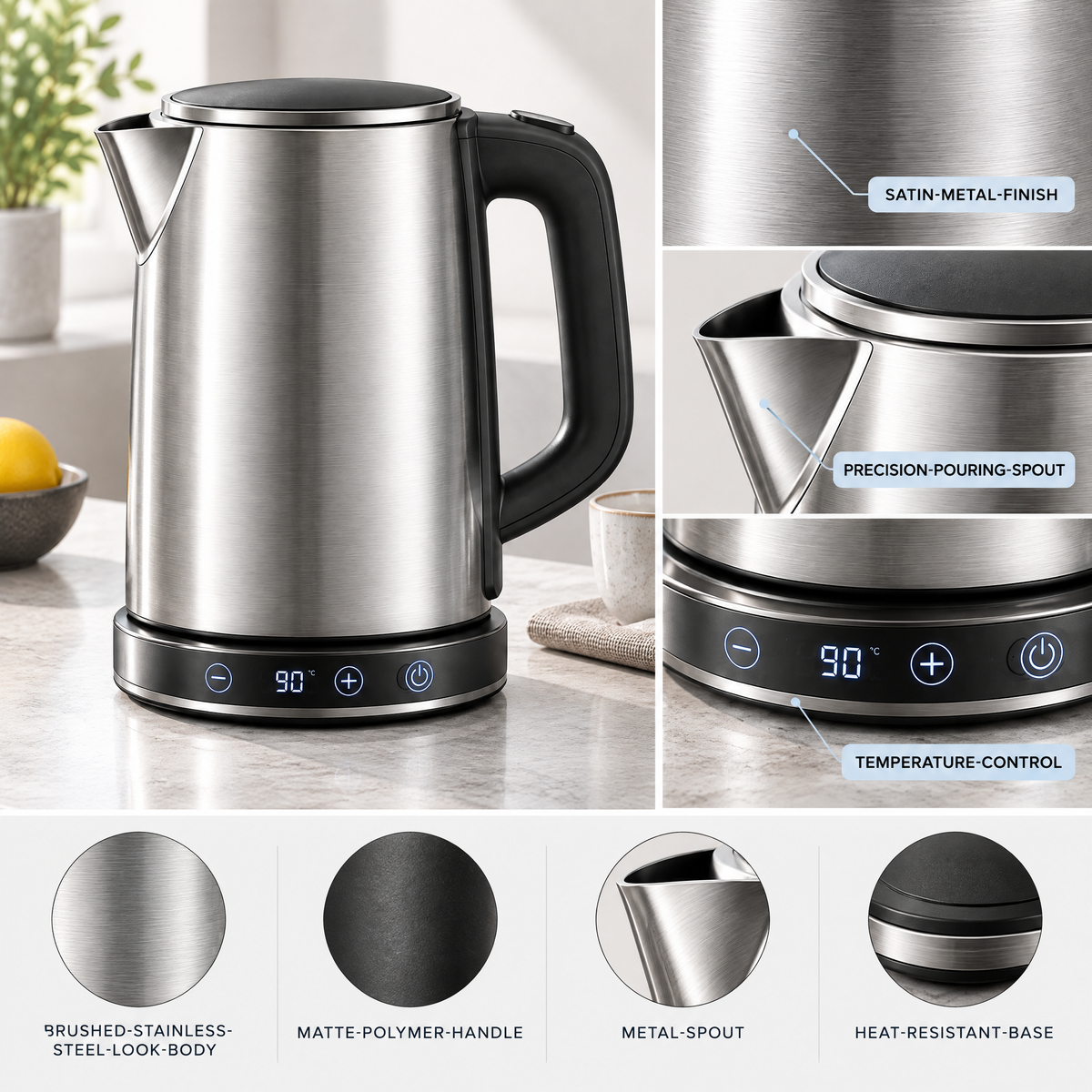 Merovellin™ Digital Temperature Control Kettle