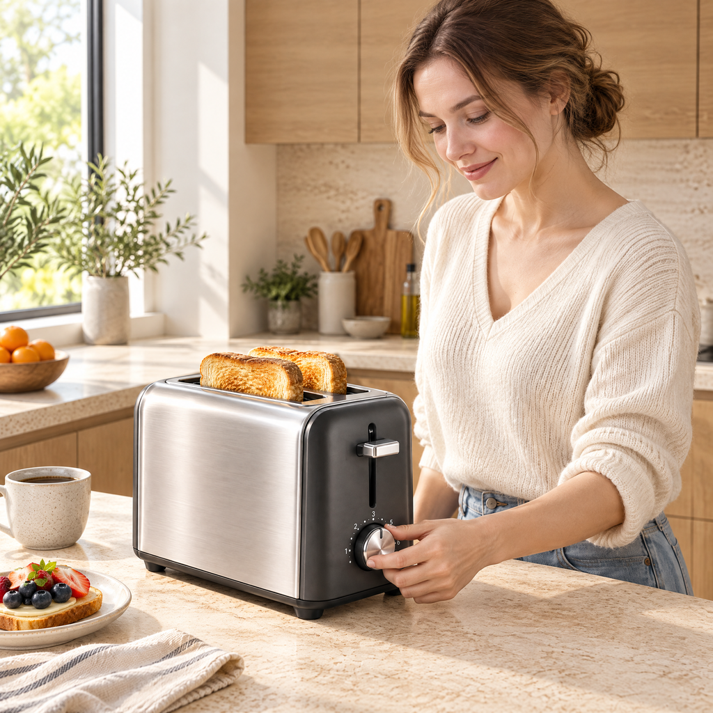 Merovellin™ Stainless Steel 2-Slice Toaster