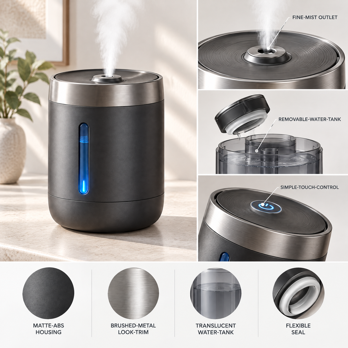 Merovellin™ Cool Mist Humidifier