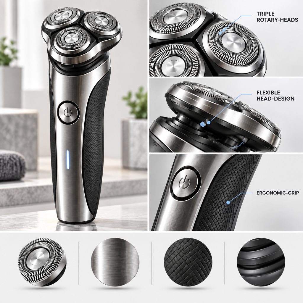 Merovellin™ 3-Head Rotary Electric Shaver